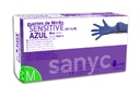 Guantes de nitrilo azul sin polvo Sensitive 100u Sanyc