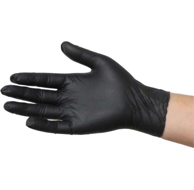 Guantes de nitrilo negro sin polvo Sensitive 100u Sanyc