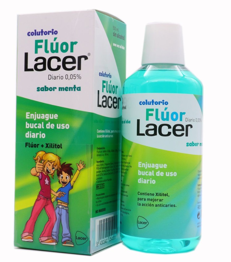 Lacer colutorio  FLUOR 0'05 MENTA 500 ml