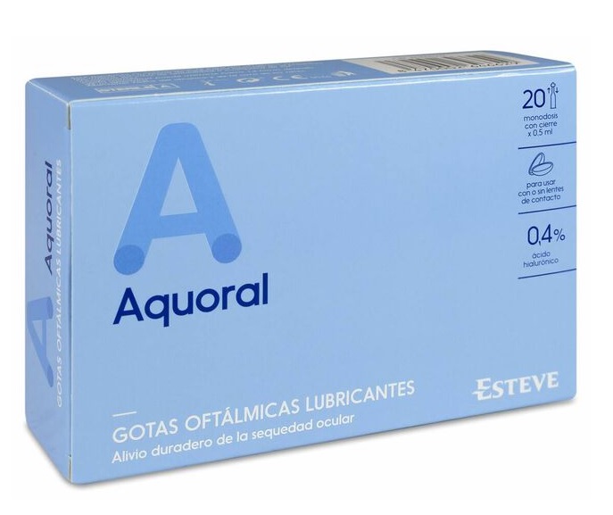 AQUORAL GOTAS OFTALMICAS LUBRICANTES ESTERILES 20 x 0,5ml