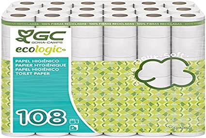 Papel higiénico ECO doméstico 108 rollos - Gomà Camps