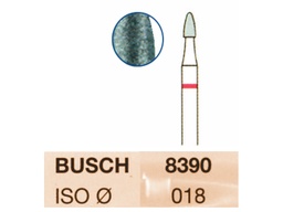 [P8390018] Fresa diamantada. Fig-390. -G.fino. cal. 018 Busch