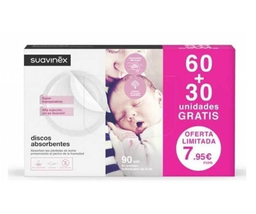 [N04330] Suavinex Pack Discos Absorbentes  60+30 unidades