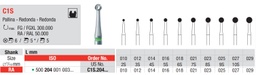 Fresas carburo tungsteno Fig. C1S RA Redonda 5u EDENTA