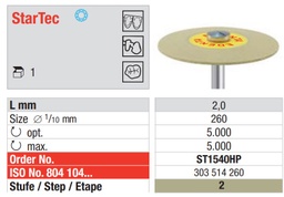 [ST1540HP] Pulidor para cerámica 2a Fase Startec Forma de Disco HP 1u EDENTA