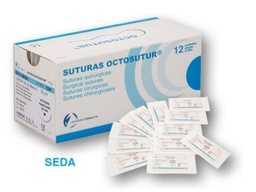 Sutura Octosutur SEDA 12u. 75cm