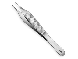 [BD512R] Pinza Adson estriada 120 mm c/diente Aesculap