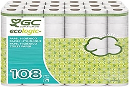 [010160] Papel higiénico ECO doméstico Gomà Camps 108 rollos