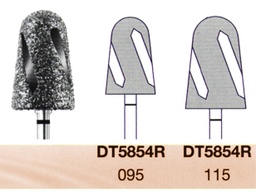 [DT5854R] Fresas diamantadas Fig-DT5854R Grano supergrueso